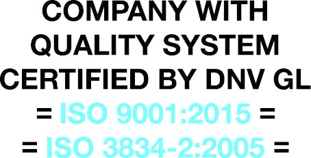Ins ISO 9001 2015 ISO 3834 2 2005 COL